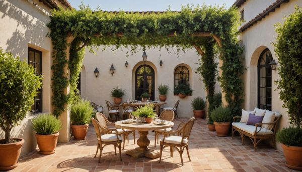 Où se détendre sur un patio verdoyant au sud ?
